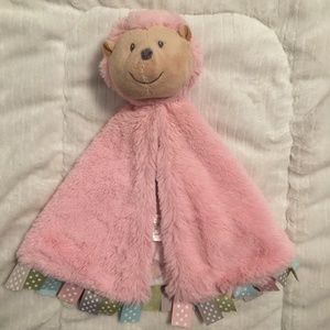 Baby Ganz Hedgehog Pink Tags Baby Plush Security Blanket Lovey Roly Poly Mini